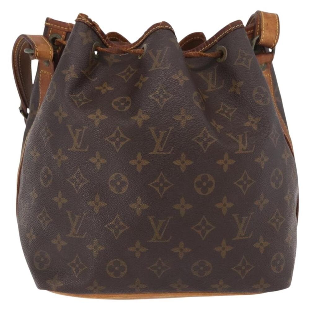 Louis Vuitton Monogram Petit Noe Bucket Bag Brown
